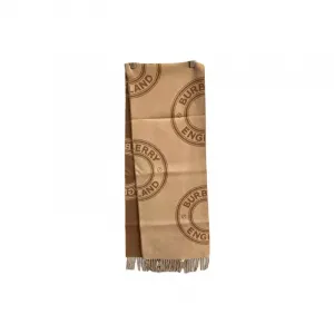 Burberry Вязаный шарф унисекс коричневый, Brown