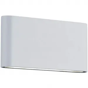 Настенный светильник TRIO Leuchten LED для наружного применения Thames, светодиодный модуль, настенный светильник для фасада дома, IP54, освещение фасада, теплый белый, вверх и вниз Trio Leuchten, белый