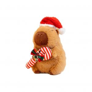 Плюшевая кукла капибара в рождественском стиле, 25 см 77 SEVEN DREAM, Walking Stick Style