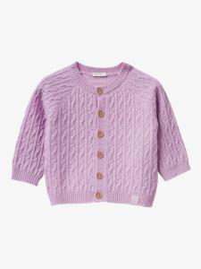 Детский кардиган из шерстяной смеси Benetton, Violet