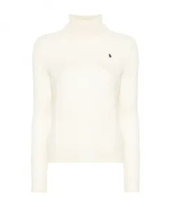 Свитер-Водолазка крупной вязки Polo Ralph Lauren, бежевый