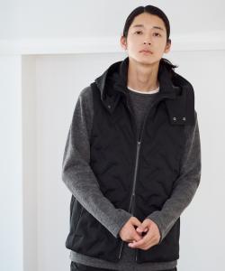 Бесшовный пуховый жилет с капюшоном Comme Ca Ism, цвет Black