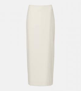 Юбка макси из вирджинской шерсти Toteme, Ecru