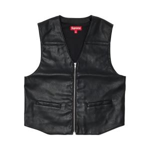 Жилет Supreme x Toy Machine Faux Leather Vest, черный