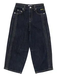 Джинсы с тройным швом MSGM Kids, синий