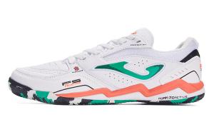 Футбольные бутсы мужские низкие белые/зеленые Joma