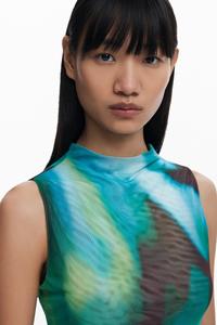 Футболка из градиентного тюля