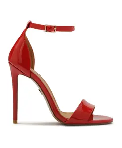 Красные лакированные сандалии на каблуке Kazar, красный
