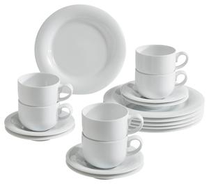 Кофейный сервиз тавола 18 шт Novel, белый