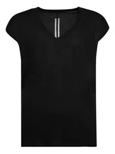 Футболка с V-образным вырезом Rick Owens, черный