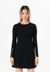 Платье ONLY ONLNATASCHA PEARL O NECK DRESS, Black