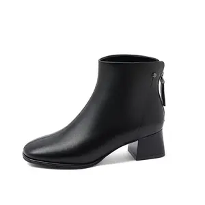 COMELY Черно-бежевые женские угги с меховой подкладкой, цвет Black (Down Lining)