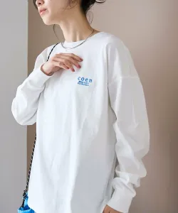 Футболка из нейлона с вышитым логотипом Coen, цвет Off White