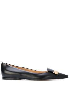 Sergio Rossi балетки с логотипом, черный