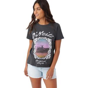 Женская футболка с коротким рукавом Brittany O'Neill, Washed Black