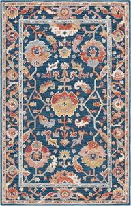 Ковер SAFAVIEH, 244 x 305 см, - коллекция Metro - большой - Navy & Red, переходный дизайн, идеально для гостиной, спальни, офиса, столовой (MET328N)