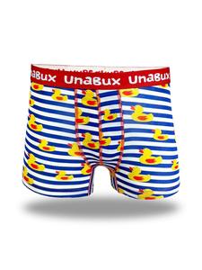 Трусы боксеры Unabux Boxer BLACK WHITE RABBIT, цвет blau weiß