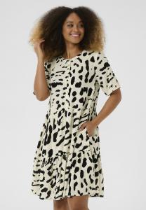 Повседневное платье CUFRAYA ANDREA LEOPARD Culture, кремовый