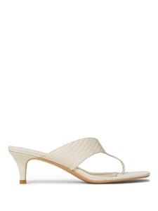 Сандалии в стиле 60 мм с ремешками TWINSET, белый