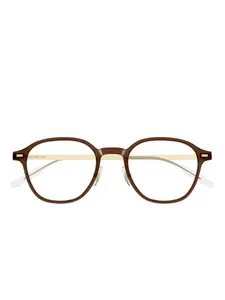 Очки в круглой оправе Montblanc, коричневый