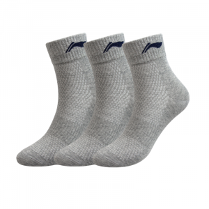 Комплект носков LiNing до щиколотки, унисекс., серый 3 pack