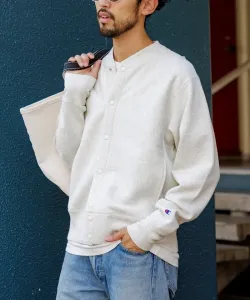 Спецзаказная толстовка с обратным плетением и кнопками / Толстовка с обратным плетением и кнопками 25AW