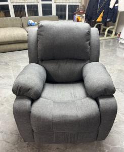 Компьютерное игровое кресло Xihao, комфортное для длительного сидения, офисное кресло, электрическое + двойной мотор 180°, Ash gray breathable linen