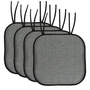 Нескользящая подушка для стула Cameron 4 шт, черный/синий