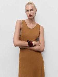 Платье макси Guksu Knit Mango, Medium Brown