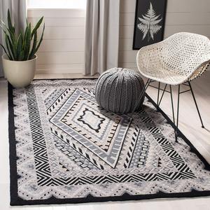 Ковер декоративный ручной работы SAFAVIEH, 77 x 122 см, Four Seasons Collection Ivory/Grey FRS490A