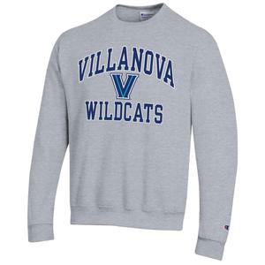 Мужской пуловер с высоким мотором Heather Grey Villanova Wildcats Champion
