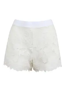 Шорты с цветочным принтом Fleur Du Mal, белый