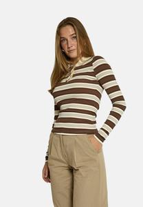 Поло Minus MSPAMMIE LONG SLEEVE, S Carafe Striped/Multi-Coloured