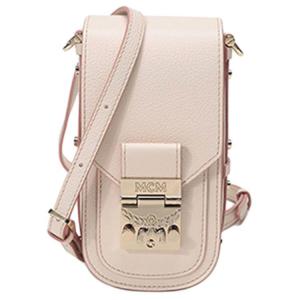 MCM Искусственная кожа Сумка через плечо Сумка кроссбоди Сумка с цепочкой Женский чехол для телефона Светло-розовый