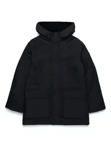 Куртка с капюшоном и нашивкой-логотипом Diesel Kids, черный