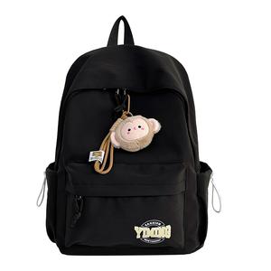 DCLOUD Нейлоновый рюкзак унисекс белый синий красный розовый черный, Black