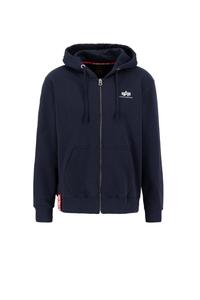 Худи на молнии Alpha Industries, ночная синяя