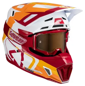 Комплект внедорожный шлема Moto 7.5 V25 Leatt, рубиновый