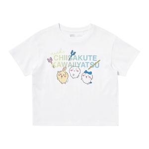 Футболка Chiikawa X SS25 для детей 3-7 лет UNIQLO, 00 белый