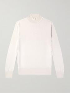 Свитер с воротником-стойкой из мериносовой шерсти MR P., экрю