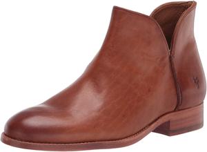 Женские кожаные ботильоны Frye Melissa Shootie - стильный дизайн до щиколотки, универсальный комфорт для повседневной носки, Caramel