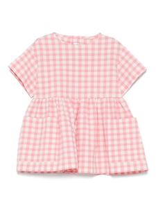 Платье в клетку гингем Il Gufo, розовый