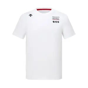 Футболка для бега мужская DESCENTE, ярко-белый