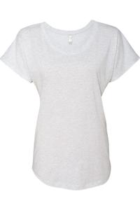 Футболка женская Triblend Dolman Next Level, цвет heather white