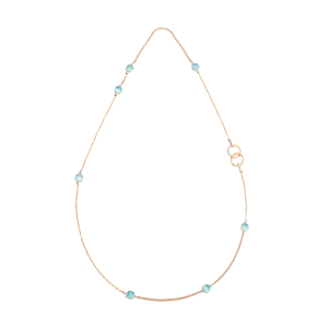 Колье Pomellato Nudo из розового и белого золота с топазом и бриллиантами