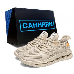 CAHHRRN Дышащие низкие повседневные туфли мужские бежевые, цвет Beige