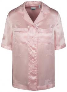 Шелковая жаккардовая рубашка Burberry EKD, розовая