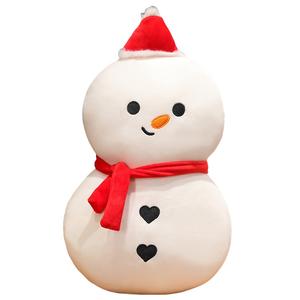 Плюшевая кукла Снеговик Санта Клаус высота 45 см длина 45 см Mise