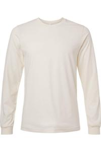 Футболка с длинным рукавом BELLA + CANVAS Heather CVC, цвет heather natural