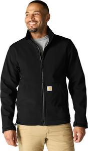 Carhartt мужская куртка Softshell с технологией Rain Defender и свободным кроем, Black